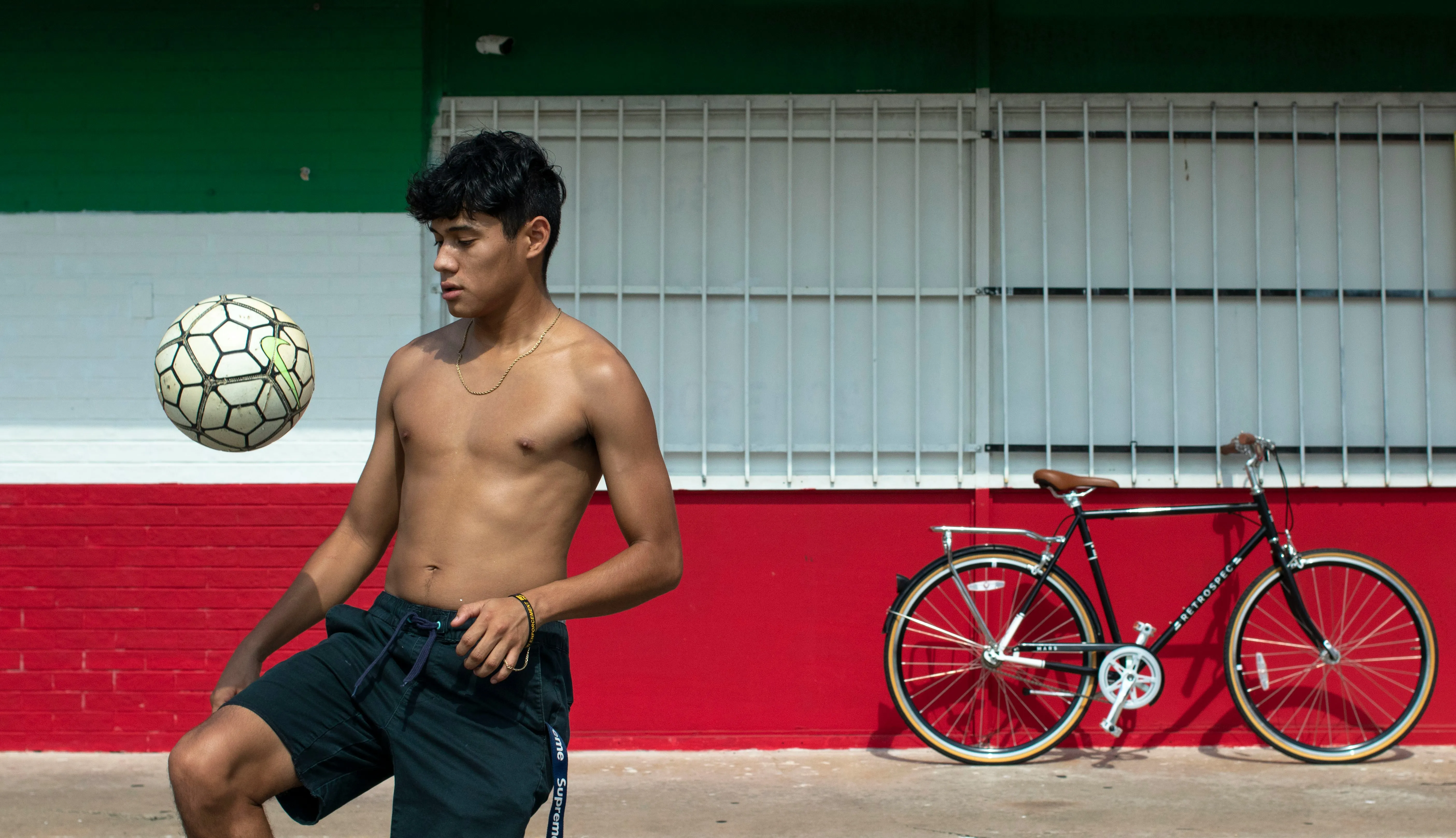 Juggling a soccer ball can be a great pastime